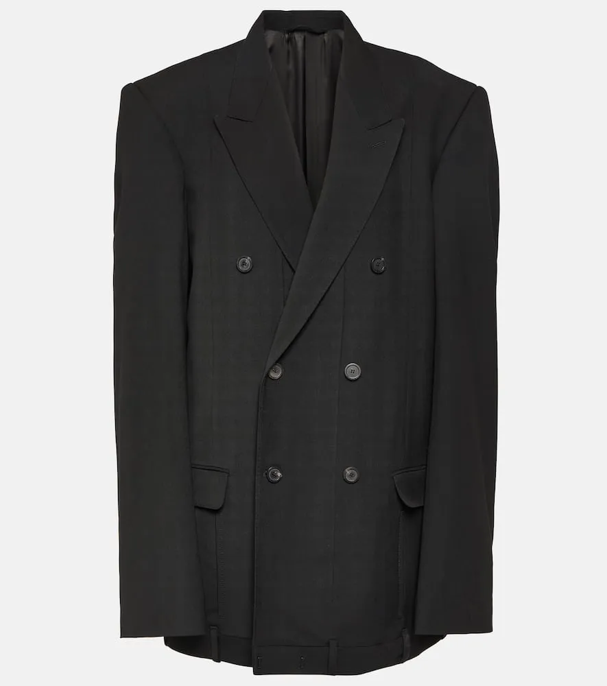 Balenciaga Deconstructed wool-blend jacket
