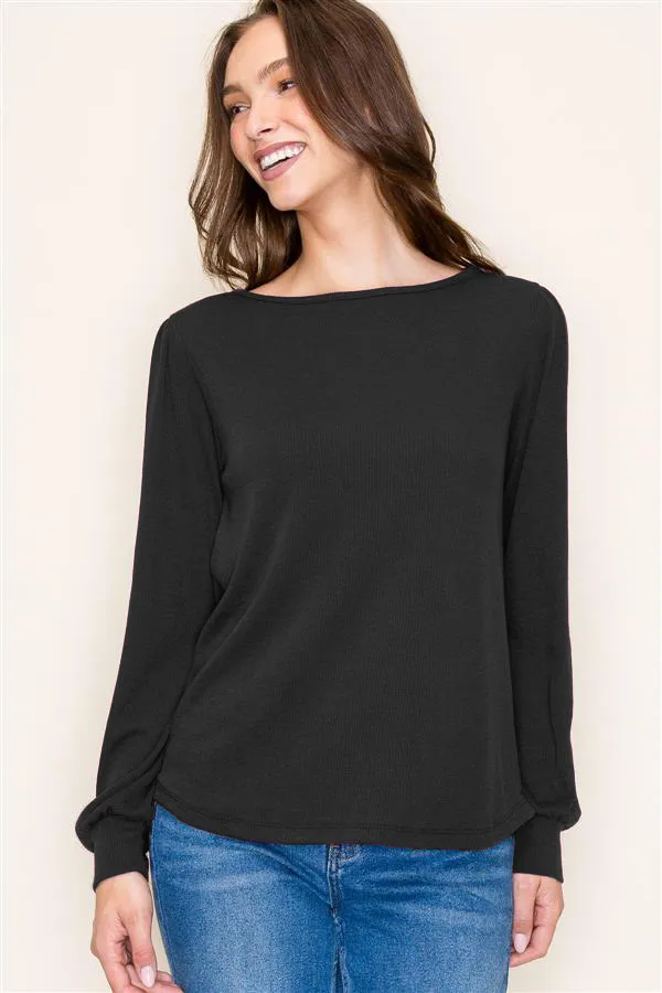 Basic Soft Ribbed Long Sleeves - 3 Colors!