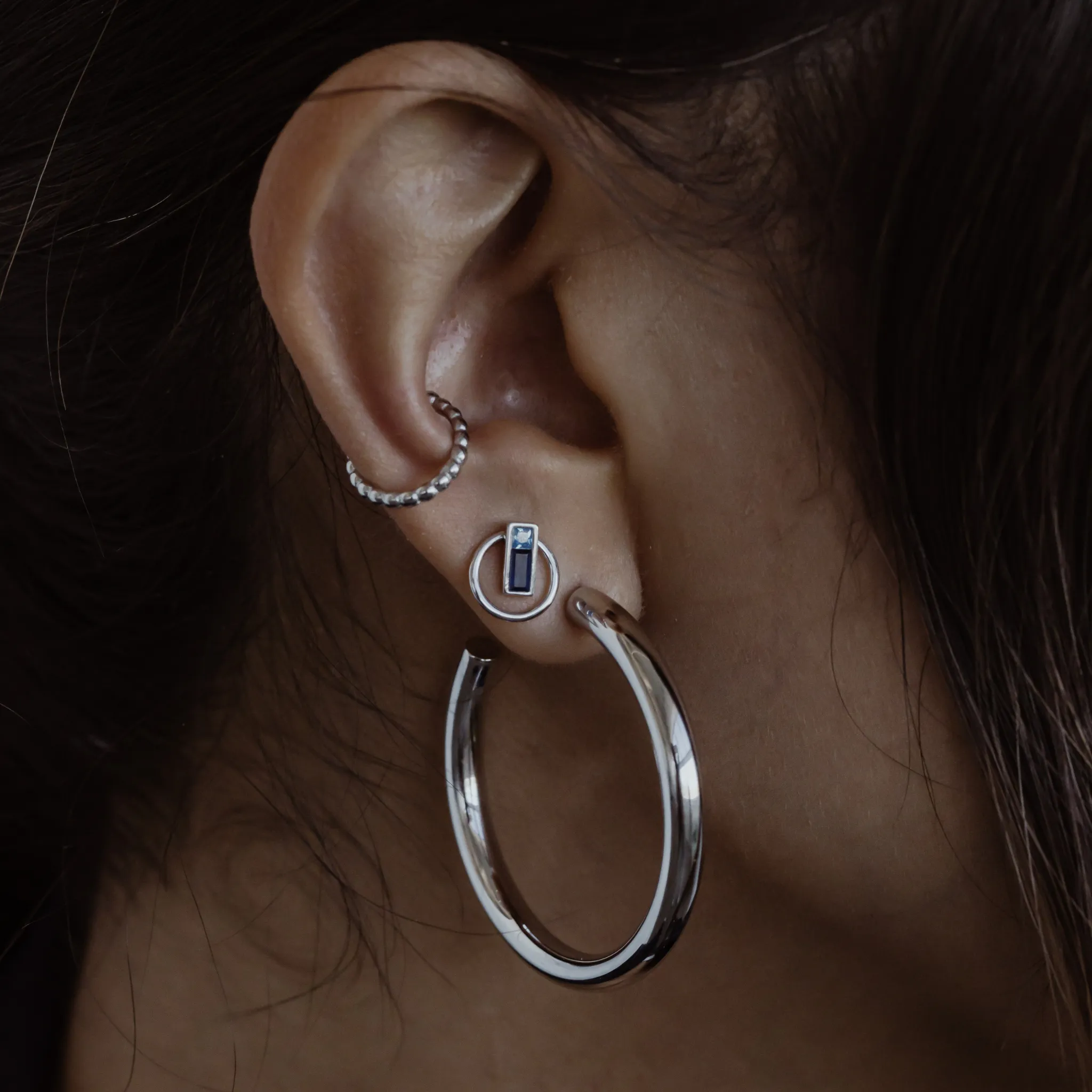 Iris Stud   Micro Hoop Jackets