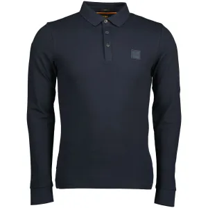 Long Sleeve Logo Patch Polo